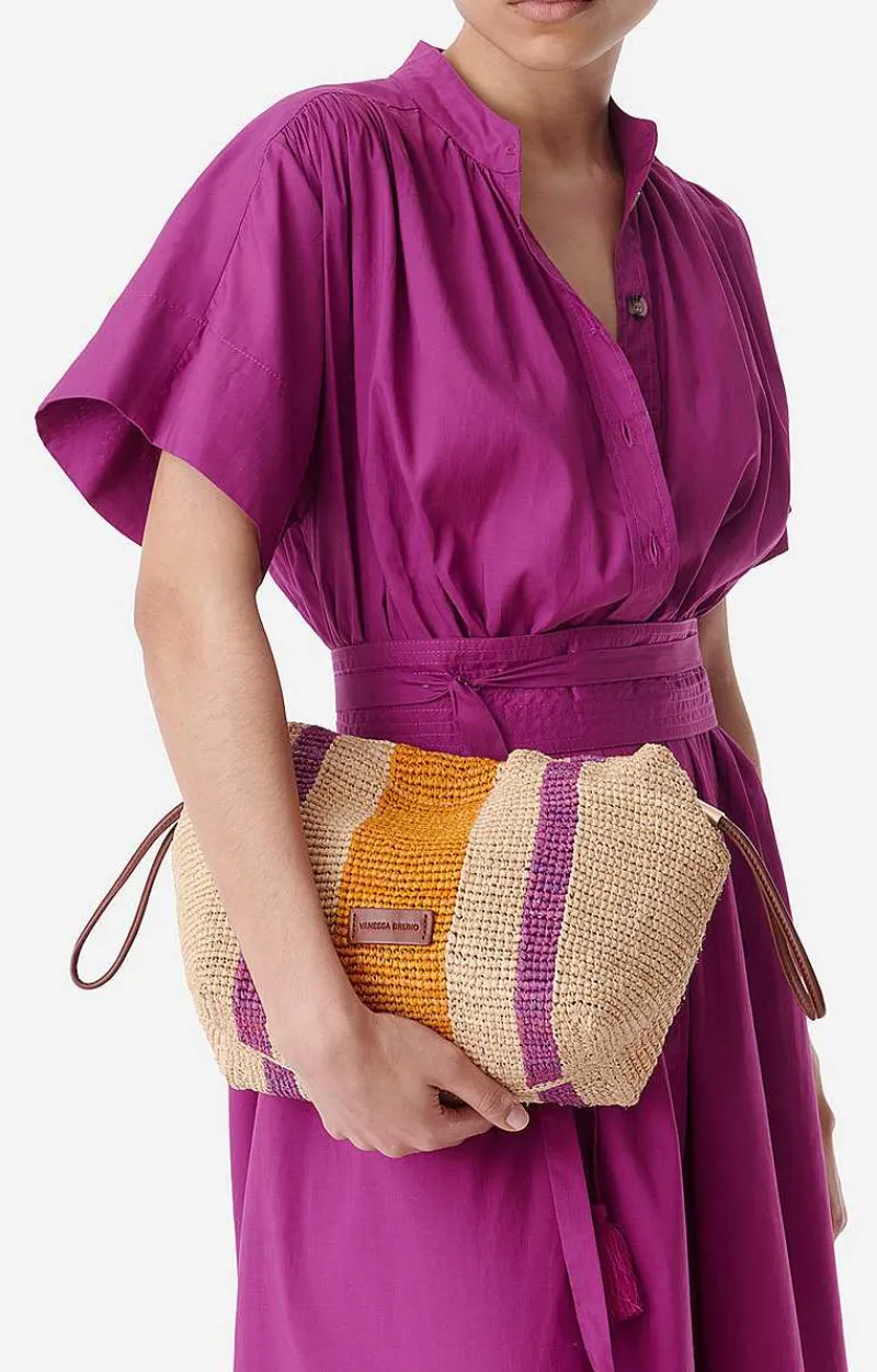 Bourse Leather & Raffia Bag>Vanessa Bruno Hot