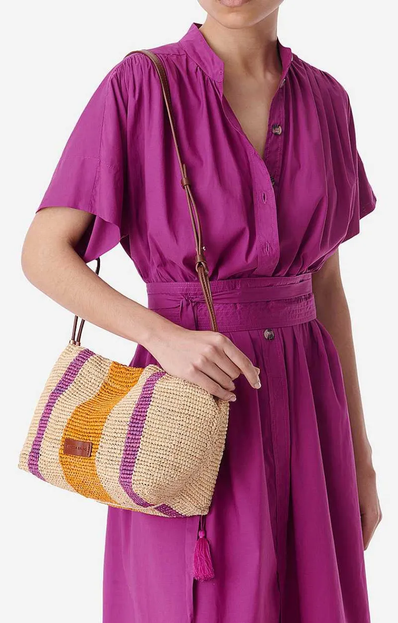 Bourse Leather & Raffia Bag>Vanessa Bruno Hot
