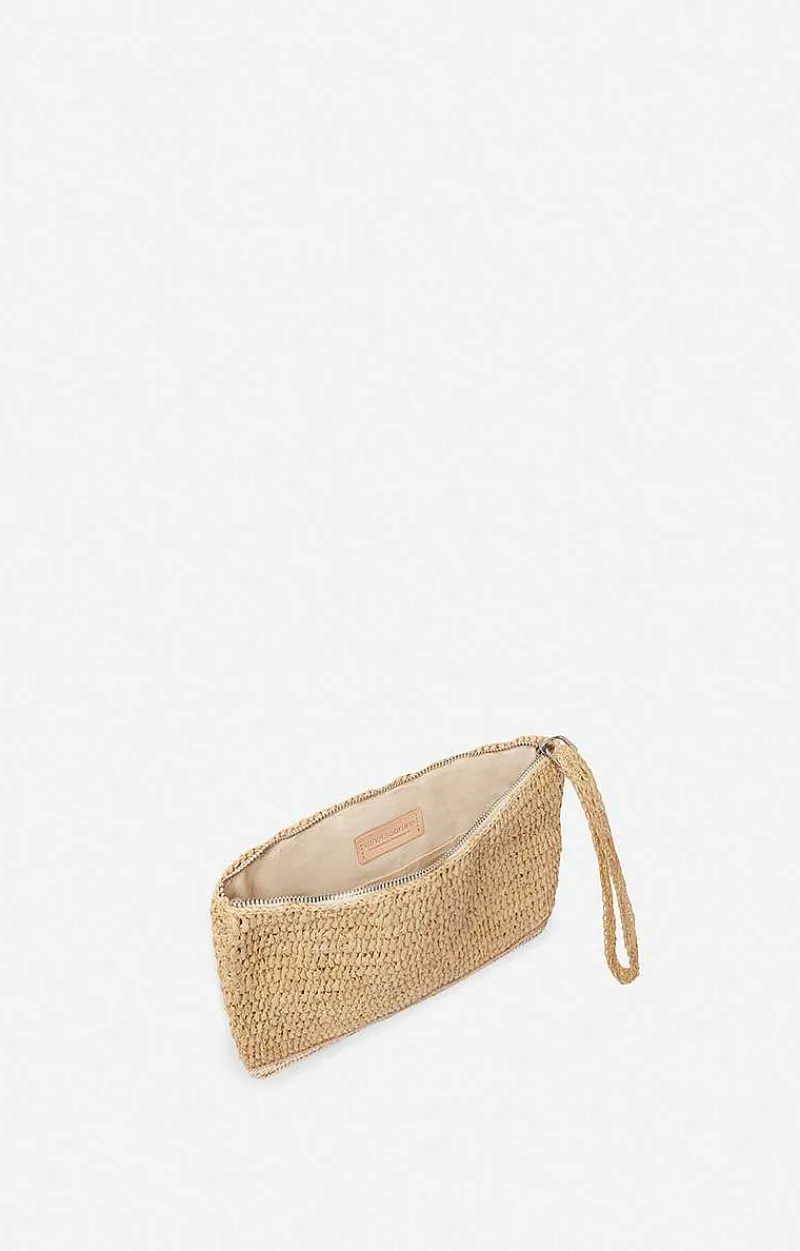 Raffia Zipped Clutch>Vanessa Bruno Hot