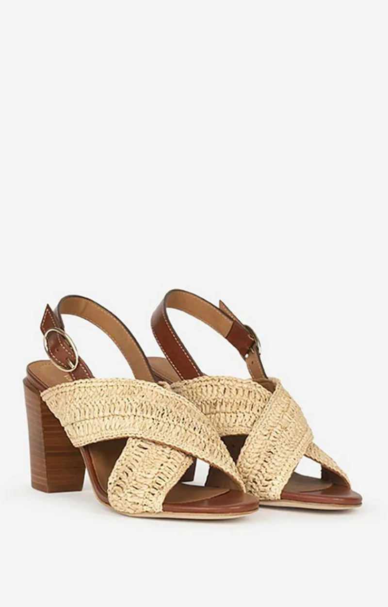 Sandals In Leather & Raffia>Vanessa Bruno Fashion