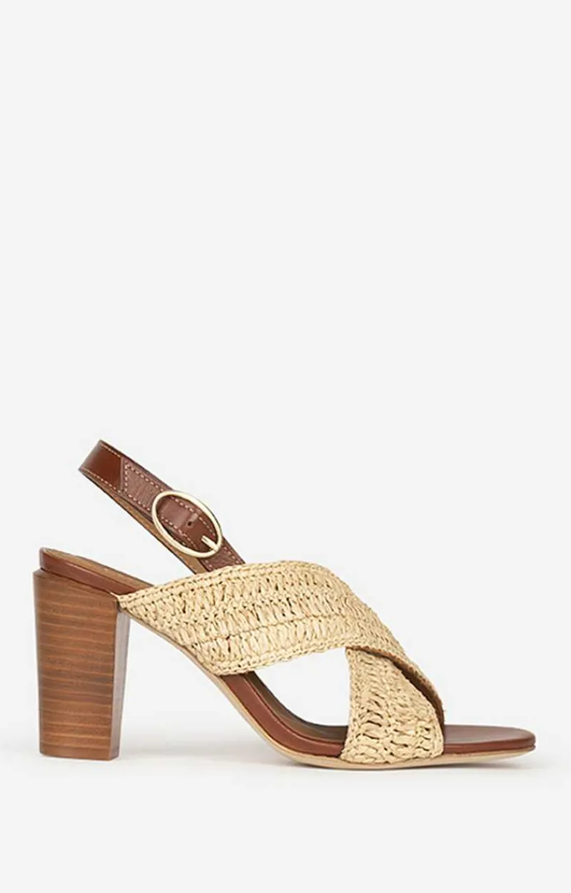 Sandals In Leather & Raffia>Vanessa Bruno Fashion