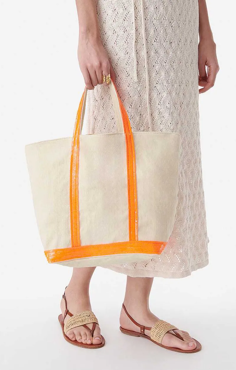 Linen M Cabas Tote>Vanessa Bruno Discount