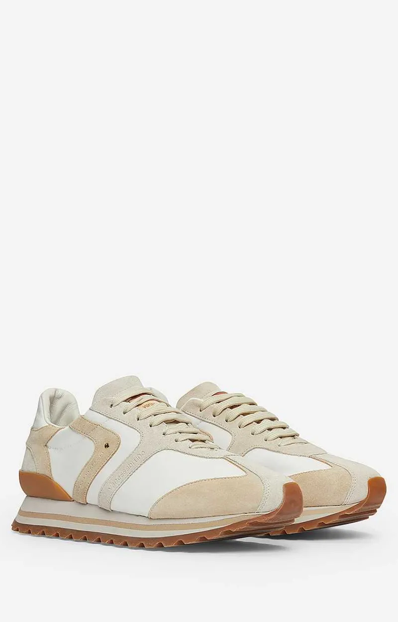 Faye Running Sneakers In Leather & Canvas>Vanessa Bruno Hot