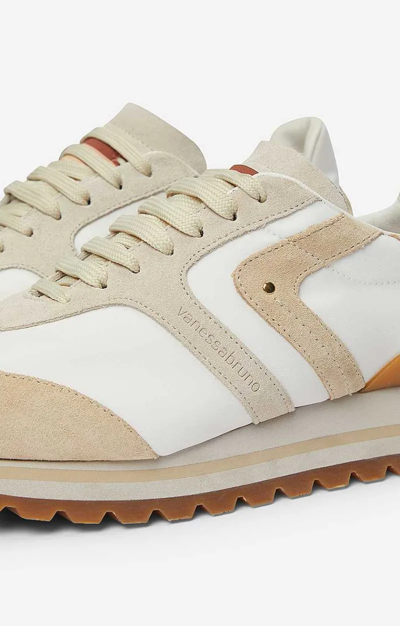 Faye Running Sneakers In Leather & Canvas>Vanessa Bruno Hot