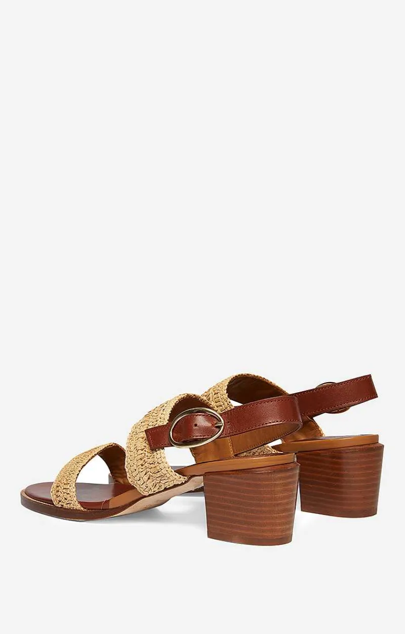 Raffia & Leather Sandals>Vanessa Bruno Outlet