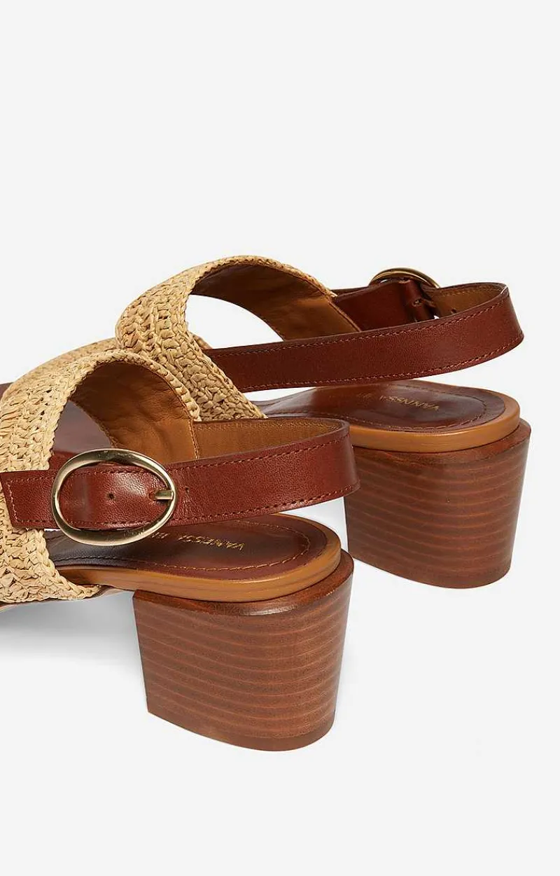 Raffia & Leather Sandals>Vanessa Bruno Outlet