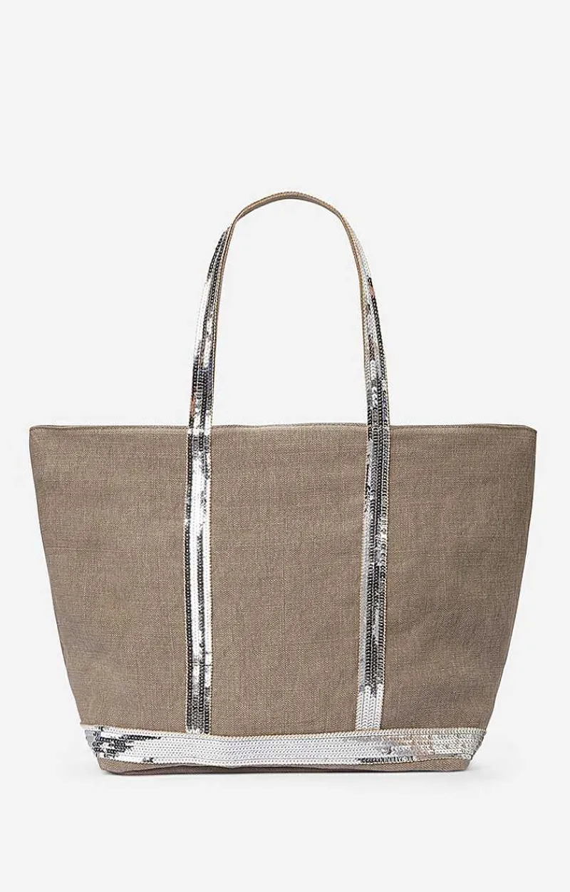 Linen L Cabas Tote>Vanessa Bruno Hot