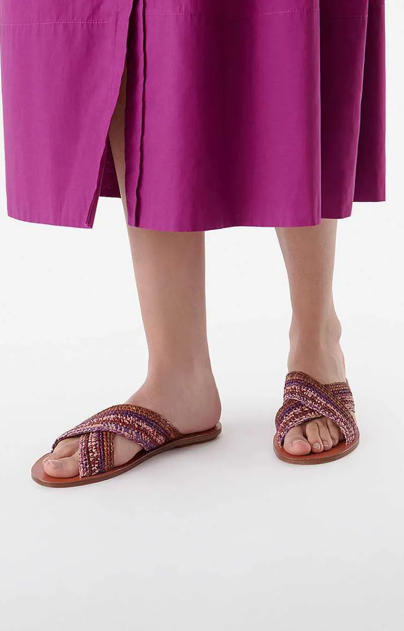 Mules In Raffia And Leather>Vanessa Bruno New