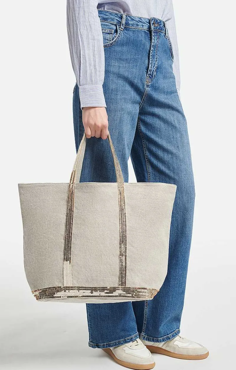 Linen L Cabas Tote>Vanessa Bruno Discount