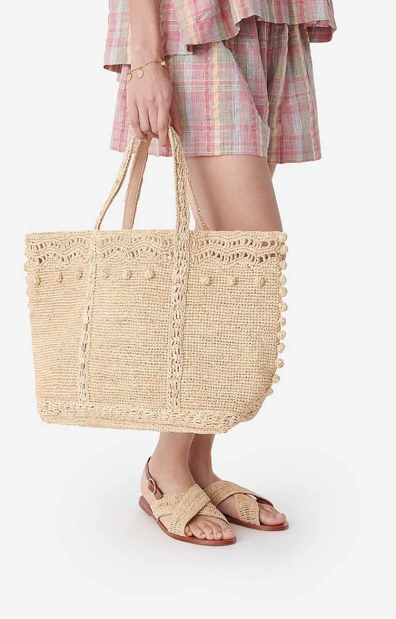 Raffia L Cabas Tote>Vanessa Bruno Online