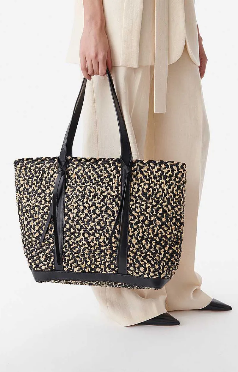 Raffia L Cabas Tote>Vanessa Bruno Hot