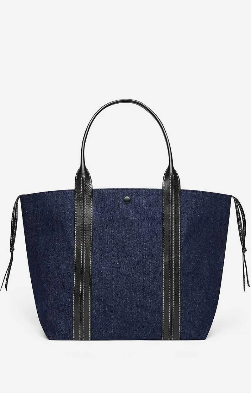 Leather And Cotton Cabas Tote>Vanessa Bruno Discount