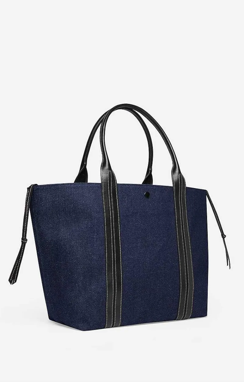Leather And Cotton Cabas Tote>Vanessa Bruno Discount