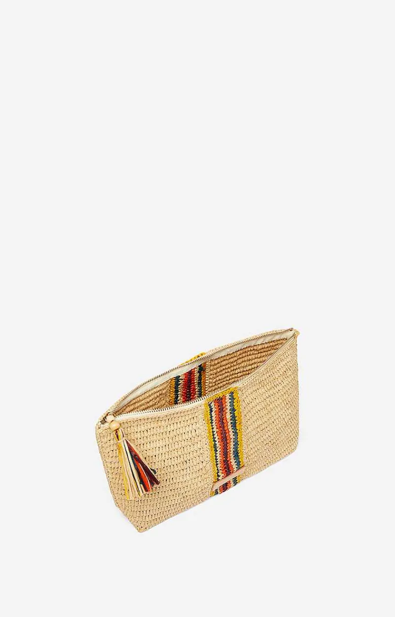 Raffia Zipped Clutch>Vanessa Bruno New