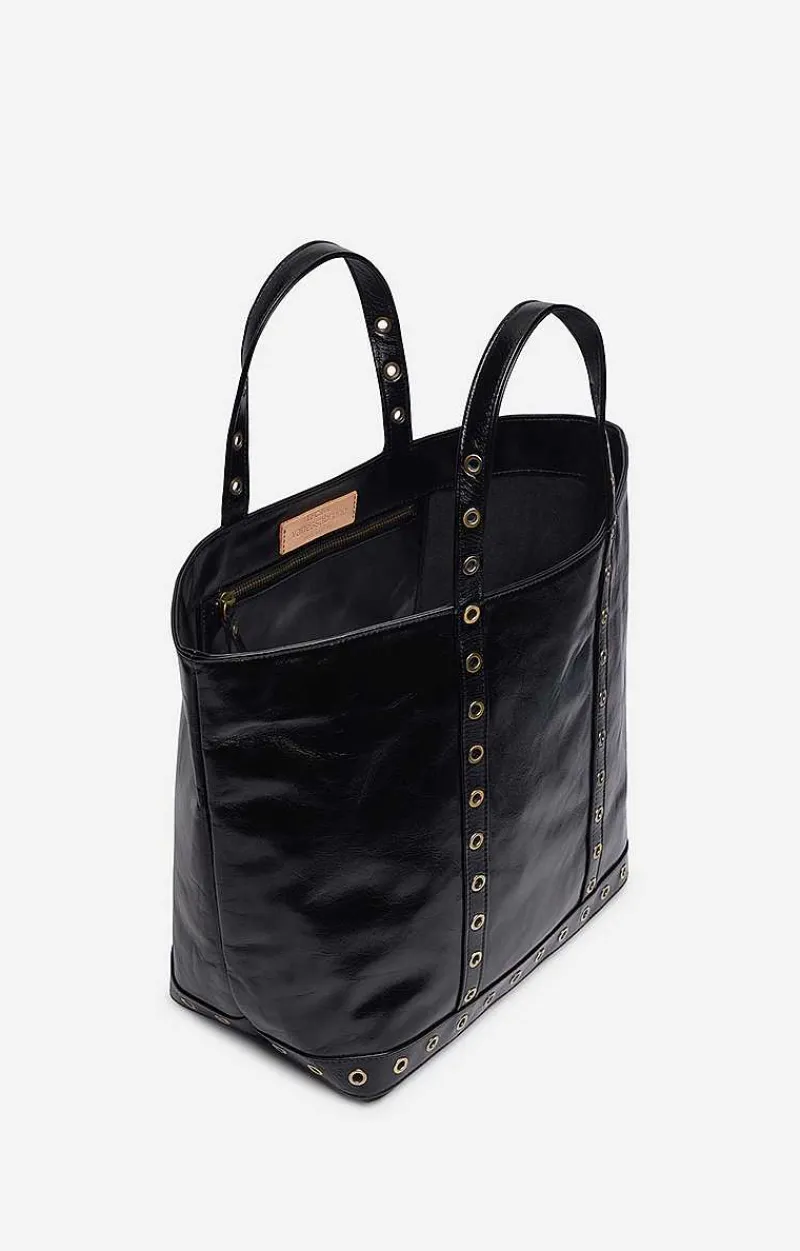 Crinkled Leather M Cabas Tote>Vanessa Bruno Fashion