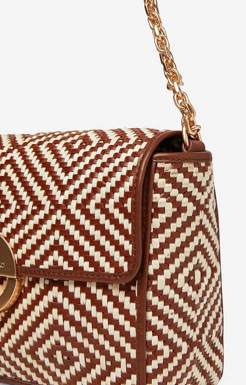 Woven Leather Small Moon Bag>Vanessa Bruno Hot